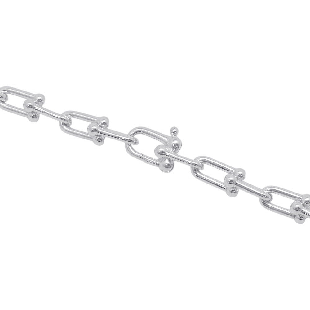TIFFANY&Co. Hardware Graduated Link Necklace Size 18in60153092 SV925