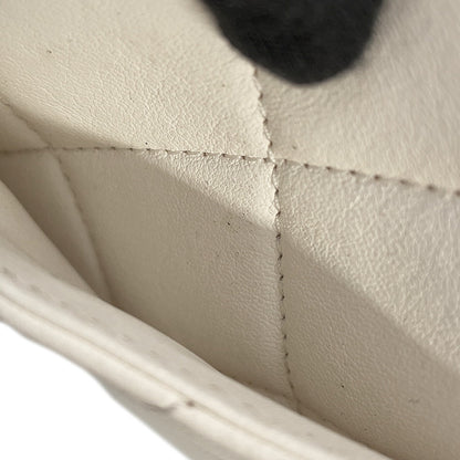 CHANEL Mini Matelasse Handle WhiteAS3450 Calf Leather