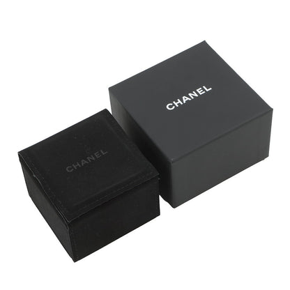 CHANEL CC Logo Bag Motif Brooch Gold/Black Gold Plated Leather Rhinestone