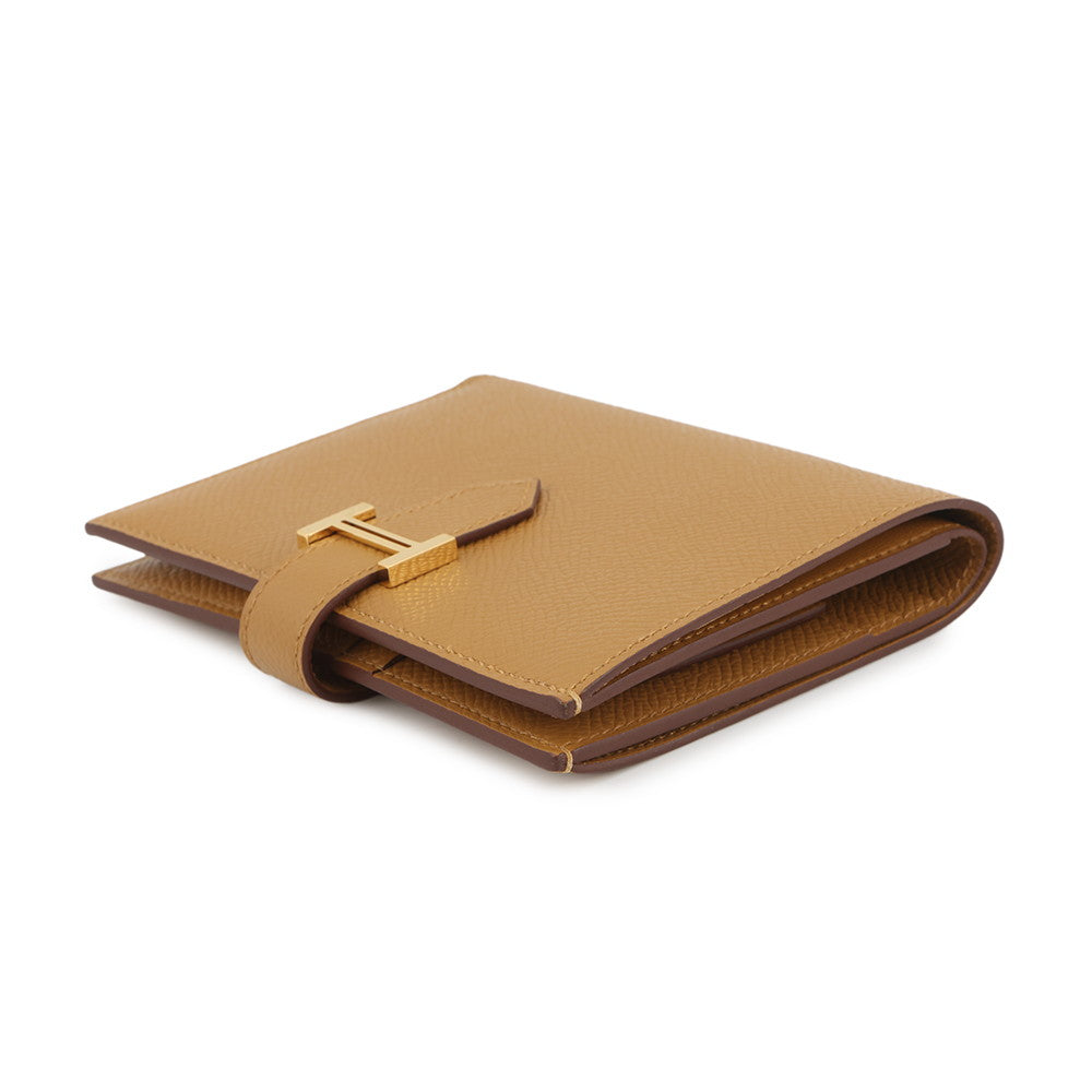 HERMES BEAN Compact Sesame Epsom