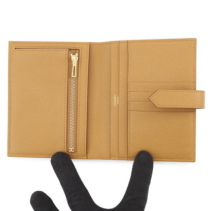 HERMES BEAN Compact Sesame Epsom