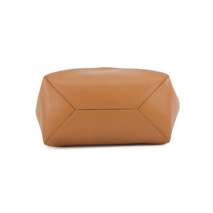 LOEWE puzzle fold tote warm dessertA657G50X01 Shiny Calf Leather Size Medium