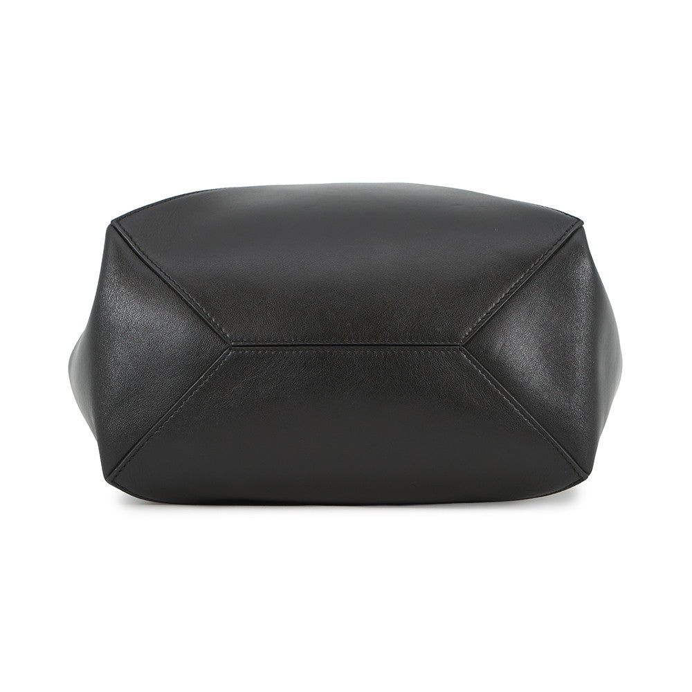 LOEWE puzzle fold tote BlackA657G50X01 Shiny Calf Leather Size Medium