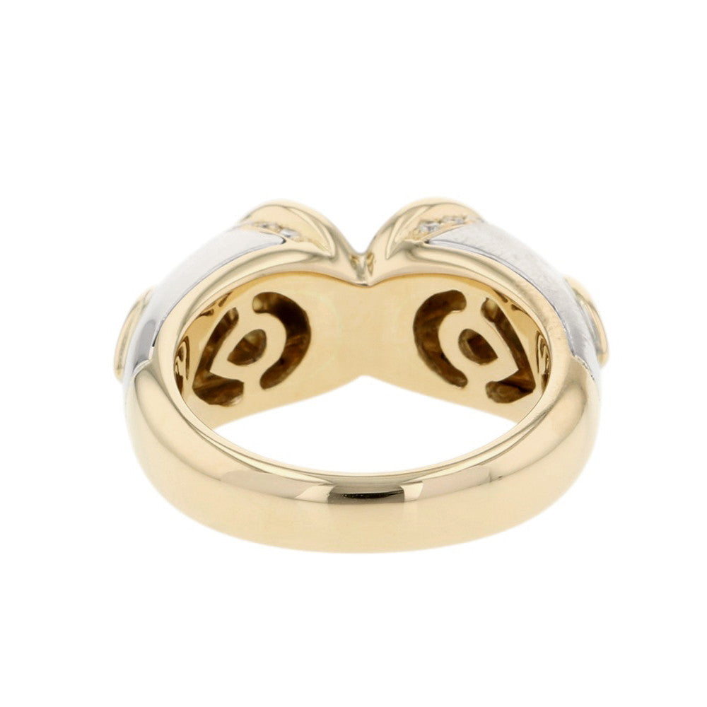 BVLGARI Passo Doppio Ring Size Approximately No. 12 18K Yellow Gold