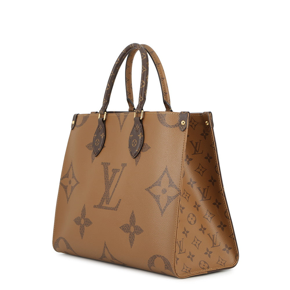 LOUIS VUITTON Onthego RedM45321 Monogram Monogram Reverse Canvas Monogram Giant Size MM