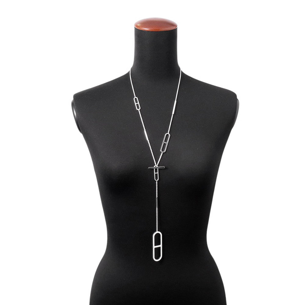 HERMES EVER Chaine d'Ancre Necklace Size 80 SV925