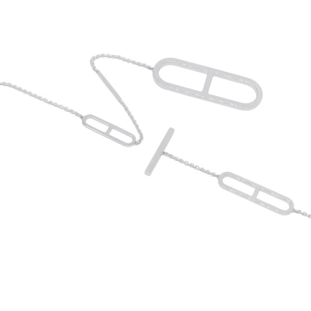 HERMES EVER Chaine d'Ancre Necklace Size 80 SV925