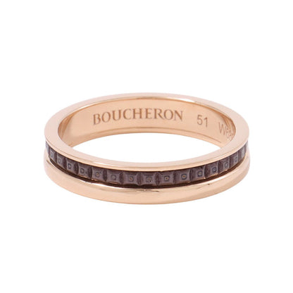 Boucheron Quatre Classic Ring Half Size 51/#11JAL00175/JAL0017551 K18PG K18YG BrownPVD