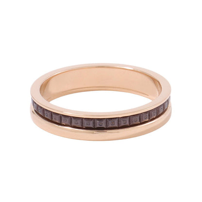 Boucheron Quatre Classic Ring Half Size 51/#11JAL00175/JAL0017551 K18PG K18YG BrownPVD