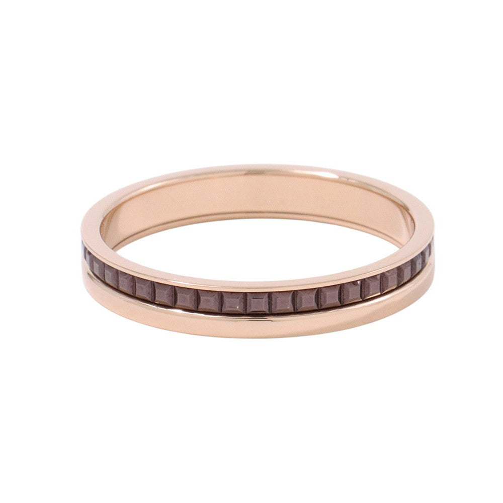 Boucheron Quatre Classic Ring Half Size 65/#25JAL00175/JAL0017565 K18PG K18YG BrownPVD