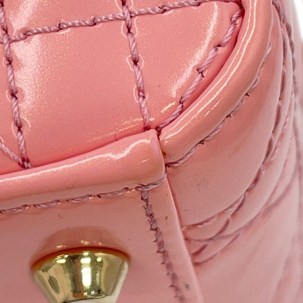 Dior Lady Dior 2Way Handbag Antique pinkM0505OWCB_M77P Patent Leather Size Mini