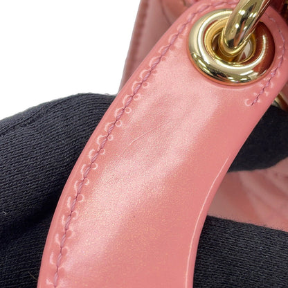 Dior Lady Dior 2Way Handbag Antique pinkM0505OWCB_M77P Patent Leather Size Mini