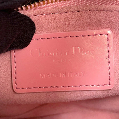 Dior Lady Dior 2Way Handbag Antique pinkM0505OWCB_M77P Patent Leather Size Mini