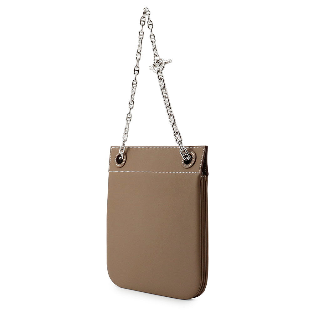 HERMES Posh Cliquetis Etoupe Swift Leather
