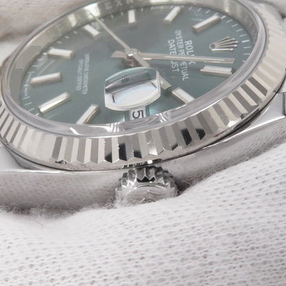 ROLEX Datejust W36mm Stainless Steel K18WG Mint Green Dial126234