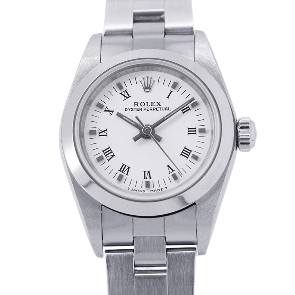 ROLEX Oyster Perpetual W24mm Stainless Steel White Dial76080
