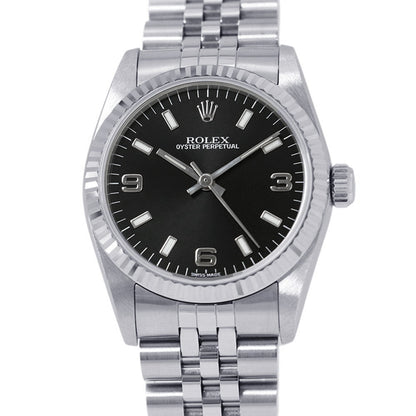 ROLEX Oyster Perpetual W31mm Stainless Steel K18WG Black Dial67514