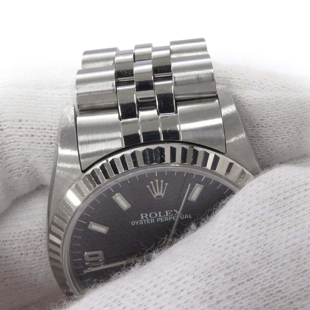 ROLEX Oyster Perpetual W31mm Stainless Steel K18WG Black Dial67514