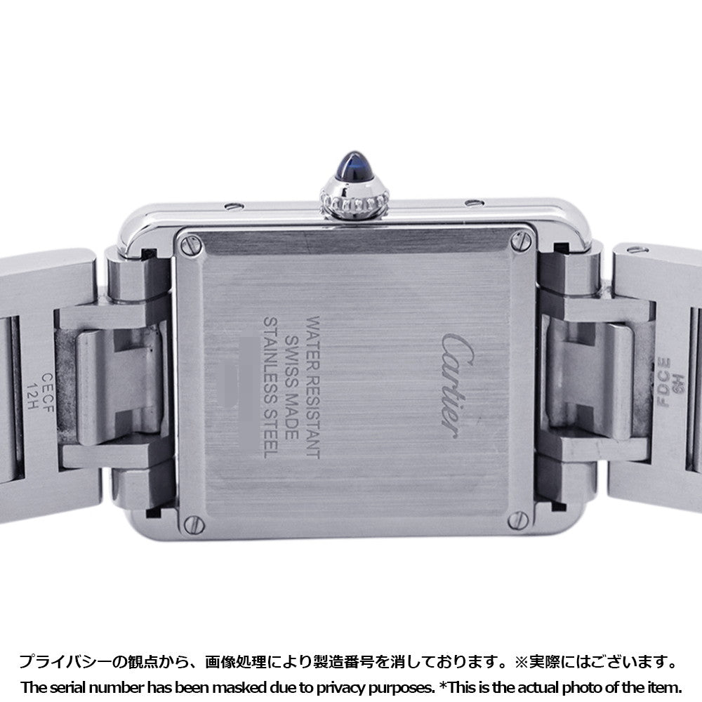CARTIER Must tank LM W25.5mm x H33.7mm Stainless Steel Silver DialWSTA0052