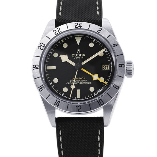 TUDOR Black Bay Pro W39mm Stainless Steel Leather Rubber Black DialM79470-0003