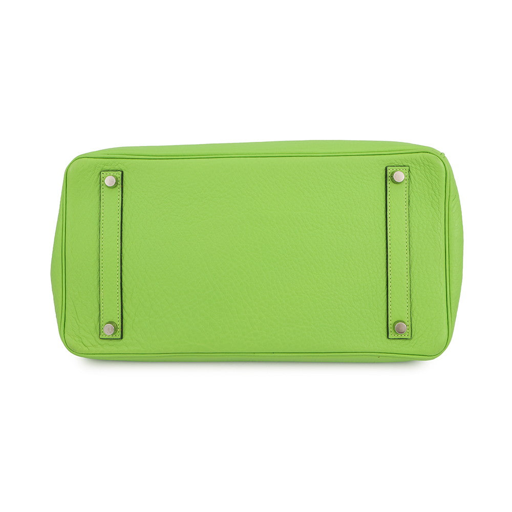 HERMES Birkin Apple Green Taurillon Clemence Size 35