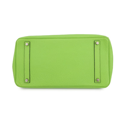 HERMES Birkin Apple Green Taurillon Clemence Size 35