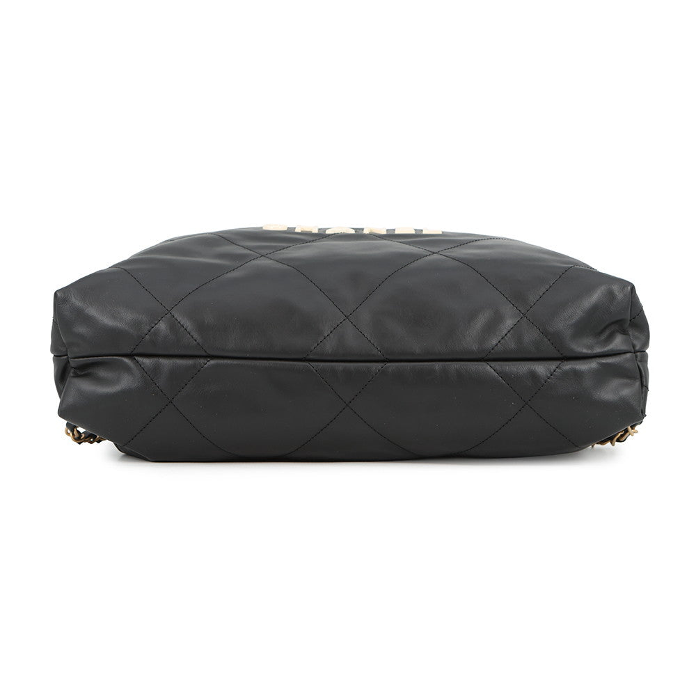 CHANEL CHANEL22 Backpack BlackAS3313 Leather Size Large