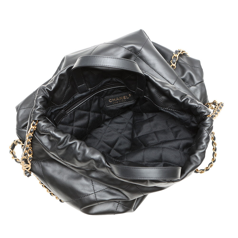 CHANEL CHANEL22 Backpack BlackAS3313 Leather Size Large
