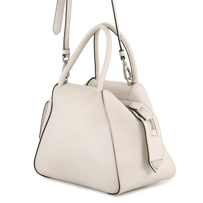 PRADA Supernova 2WAY Bag White1BA365 Leather Size Medium