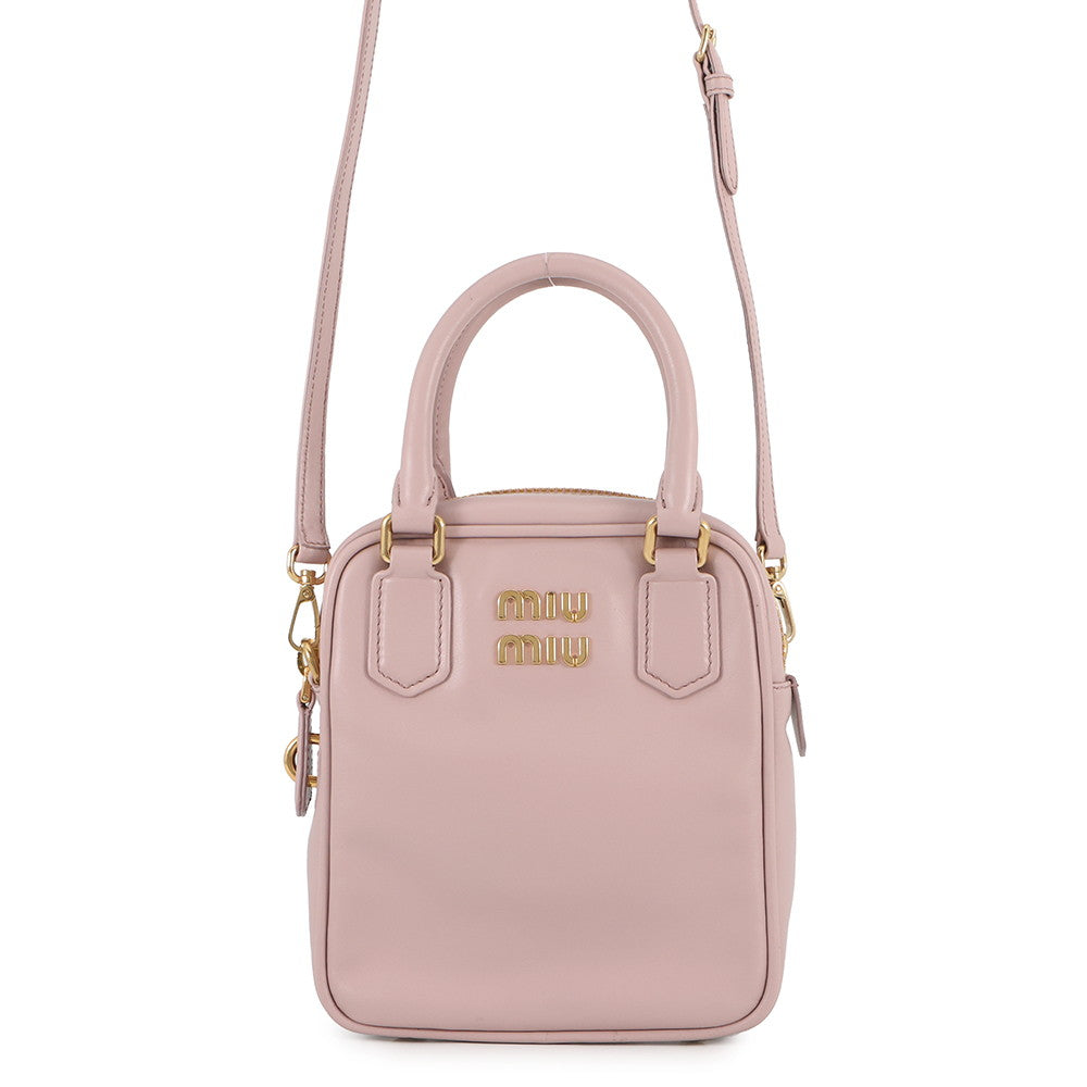 MIUMIU 2WAYBag Lavender5BB126 Leather