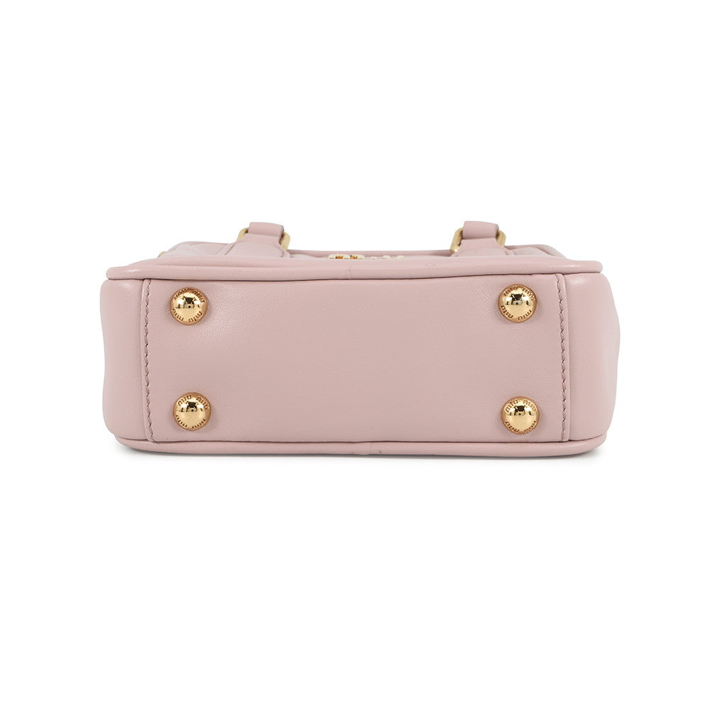 MIUMIU 2WAYBag Lavender5BB126 Leather