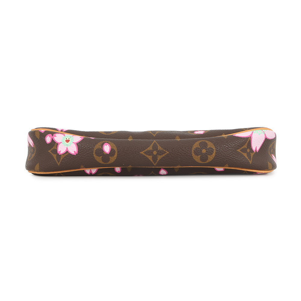 LOUIS VUITTON Pochette Accessoires Brown/PinkM92006 Monogram Cherry Blossom