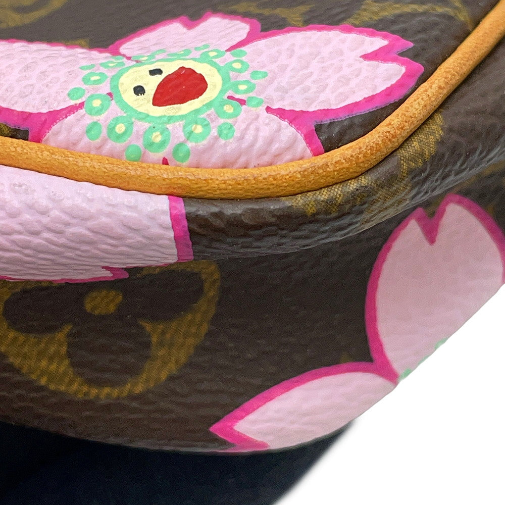 LOUIS VUITTON Pochette Accessoires Brown/PinkM92006 Monogram Cherry Blossom