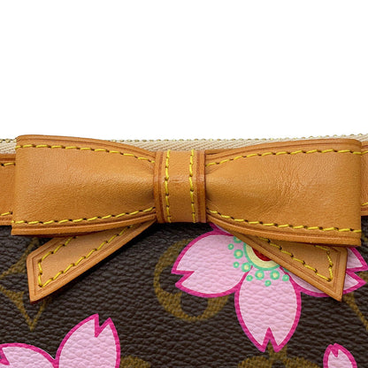 LOUIS VUITTON Pochette Accessoires Brown/PinkM92006 Monogram Cherry Blossom
