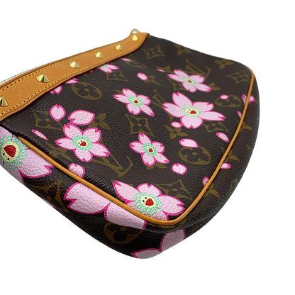 LOUIS VUITTON Pochette Accessoires Brown/PinkM92006 Monogram Cherry Blossom