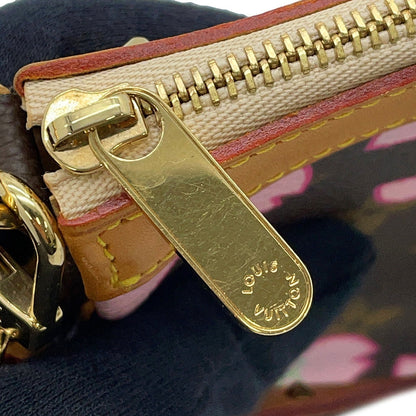 LOUIS VUITTON Pochette Accessoires Brown/PinkM92006 Monogram Cherry Blossom