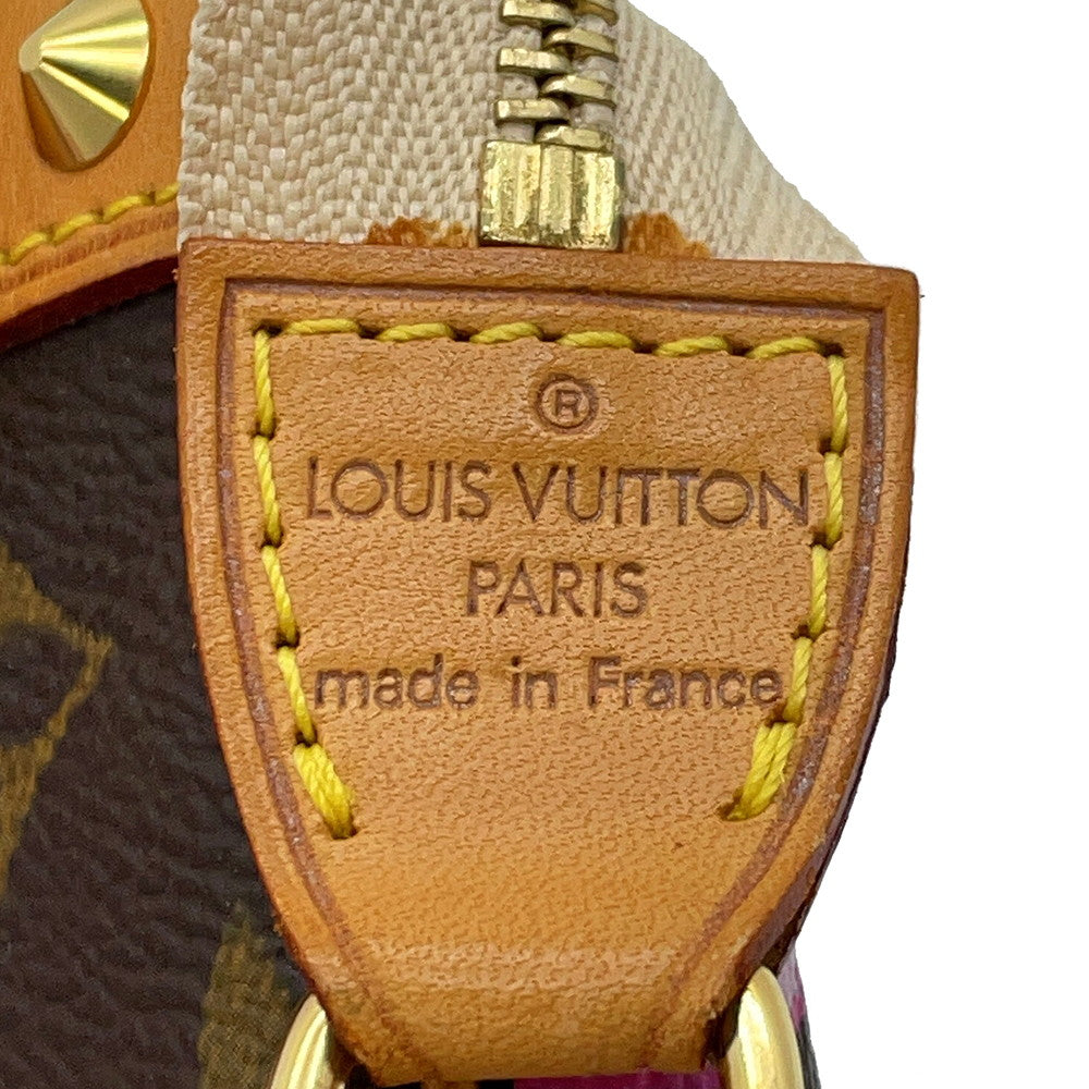 LOUIS VUITTON Pochette Accessoires Brown/PinkM92006 Monogram Cherry Blossom