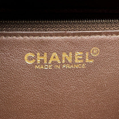 CHANEL COCO Flap Handbag Beige/Brown Velour