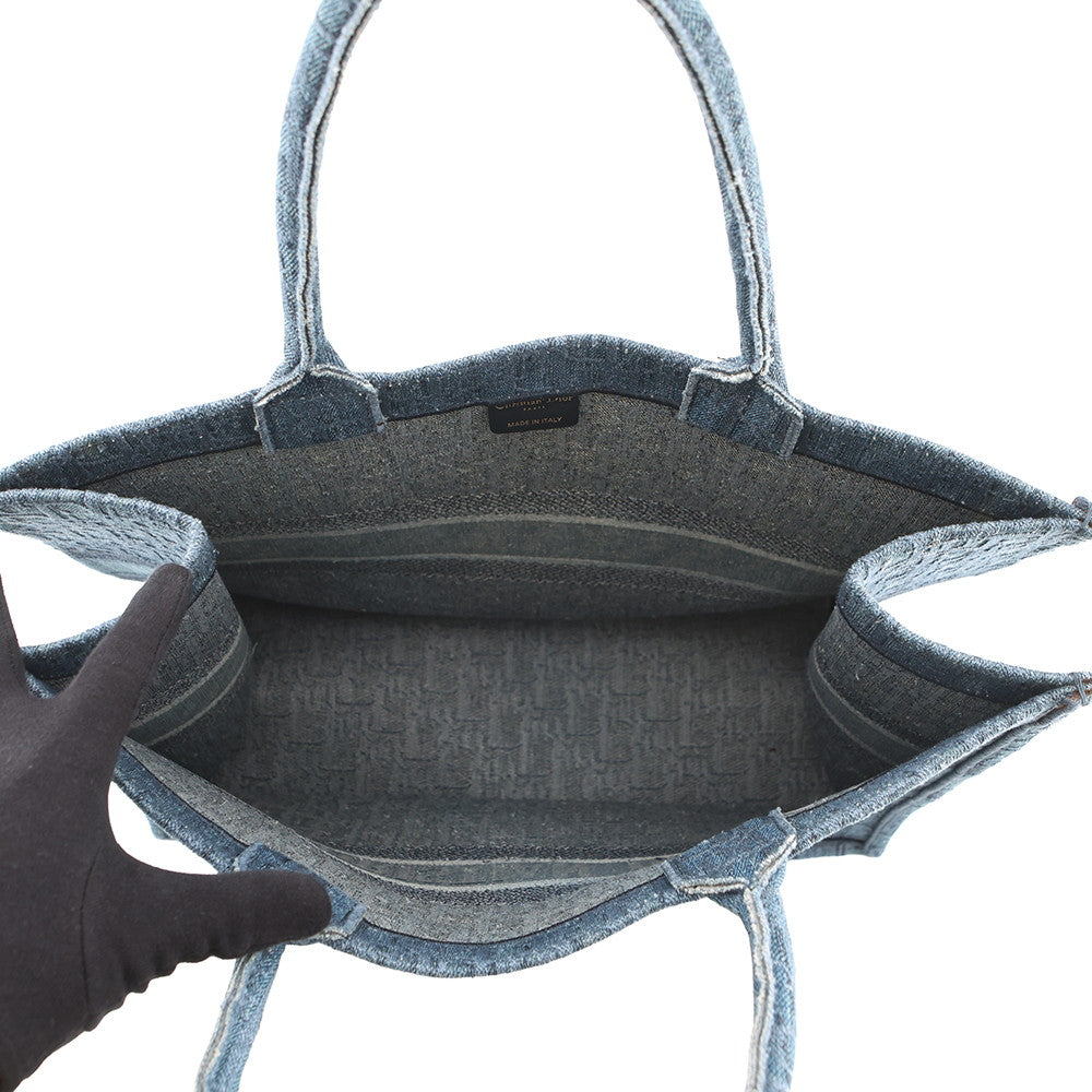 Dior Book tote BlueM1286ZWAL Denim Size Large