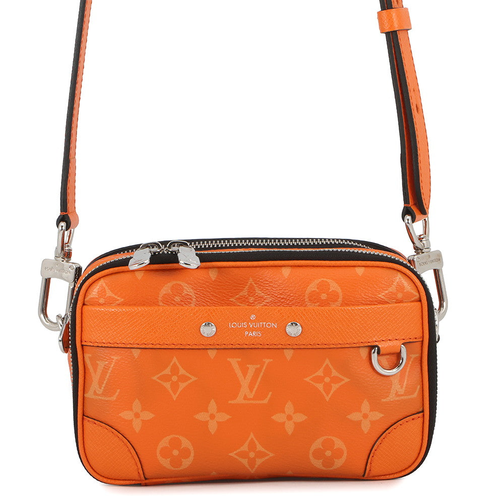 LOUIS VUITTON Alpha Wearable Wallet NV TangerineM31073 Monogram Taigarama