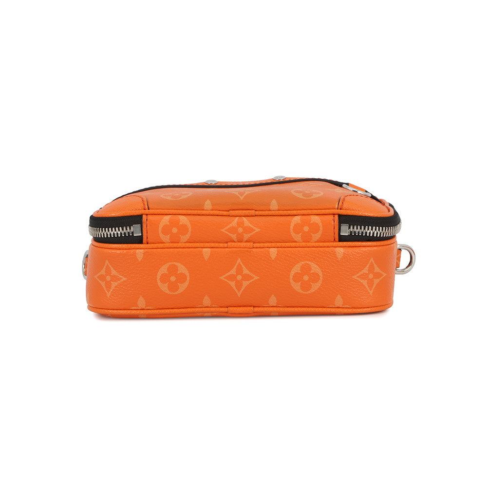 LOUIS VUITTON Alpha Wearable Wallet NV TangerineM31073 Monogram Taigarama