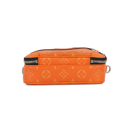 LOUIS VUITTON Alpha Wearable Wallet NV TangerineM31073 Monogram Taigarama