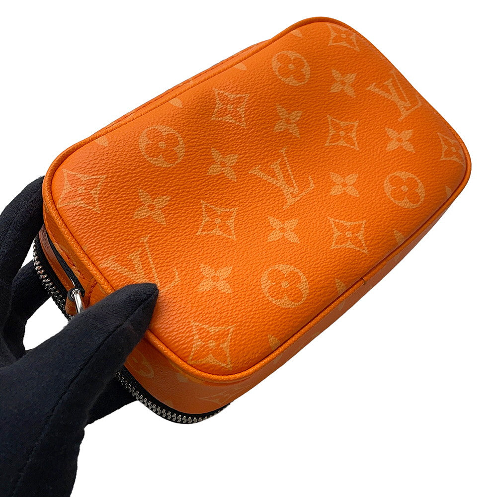 LOUIS VUITTON Alpha Wearable Wallet NV TangerineM31073 Monogram Taigarama