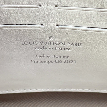 LOUIS VUITTON Soft Trunk / Wallet WhiteM80146 Monogram・Taurillon LV Friend