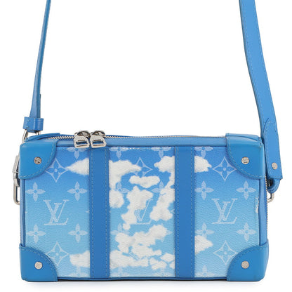 LOUIS VUITTON Crows Collection Soft Trunk Wallet Blue/WhiteM45432 Monogram Clouds