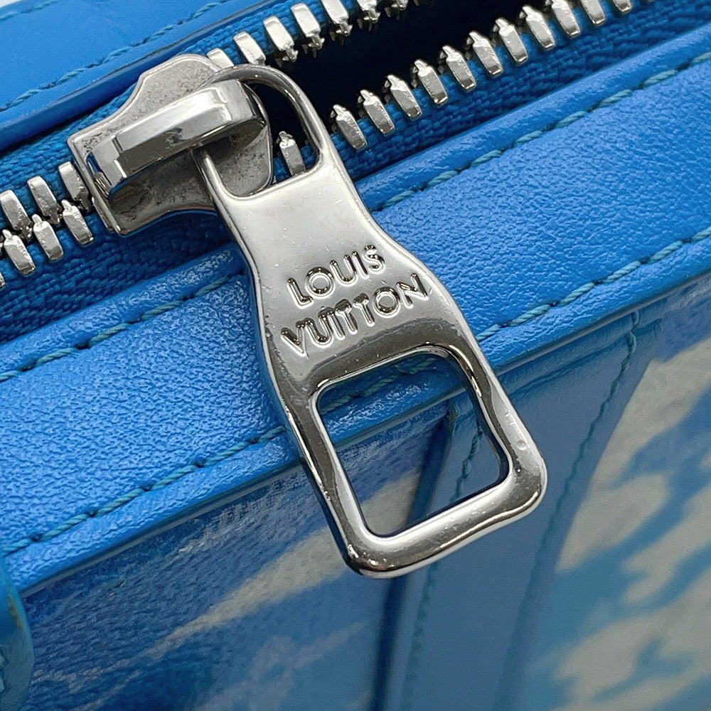 LOUIS VUITTON Crows Collection Soft Trunk Wallet Blue/WhiteM45432 Monogram Clouds