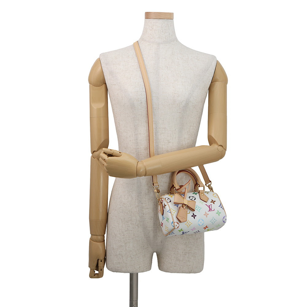 LOUIS VUITTON LV × TM Nano Speedy White/MulticolorM13391 Monogram・Multicolor Size 16