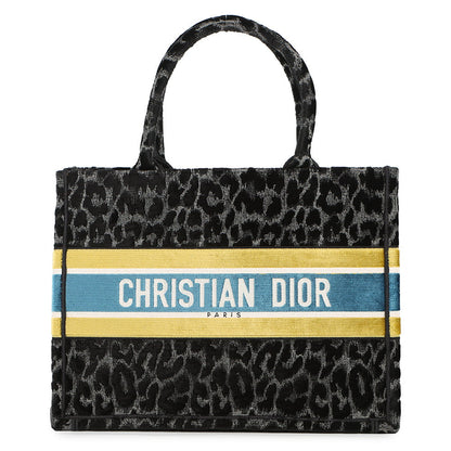 Dior Book tote Black/GrayM1296ZTGT_M932 Velour Size Medium