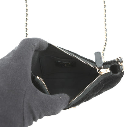 CHANEL 2024 Year Gift: Matelasse Chain Shoulder Bag Black Velour