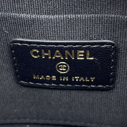 CHANEL 2024 Year Gift: Matelasse Chain Shoulder Bag Black Velour